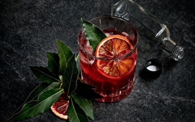 Lady Midnight: Prickly Pear Negroni